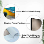 Beautiful Macaw Parrot Canvas Wall Painting Decor Mantra