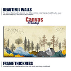 Beautiful Mountain Landscape with Trees Premium Canvas Wall painting DECORMANTRA