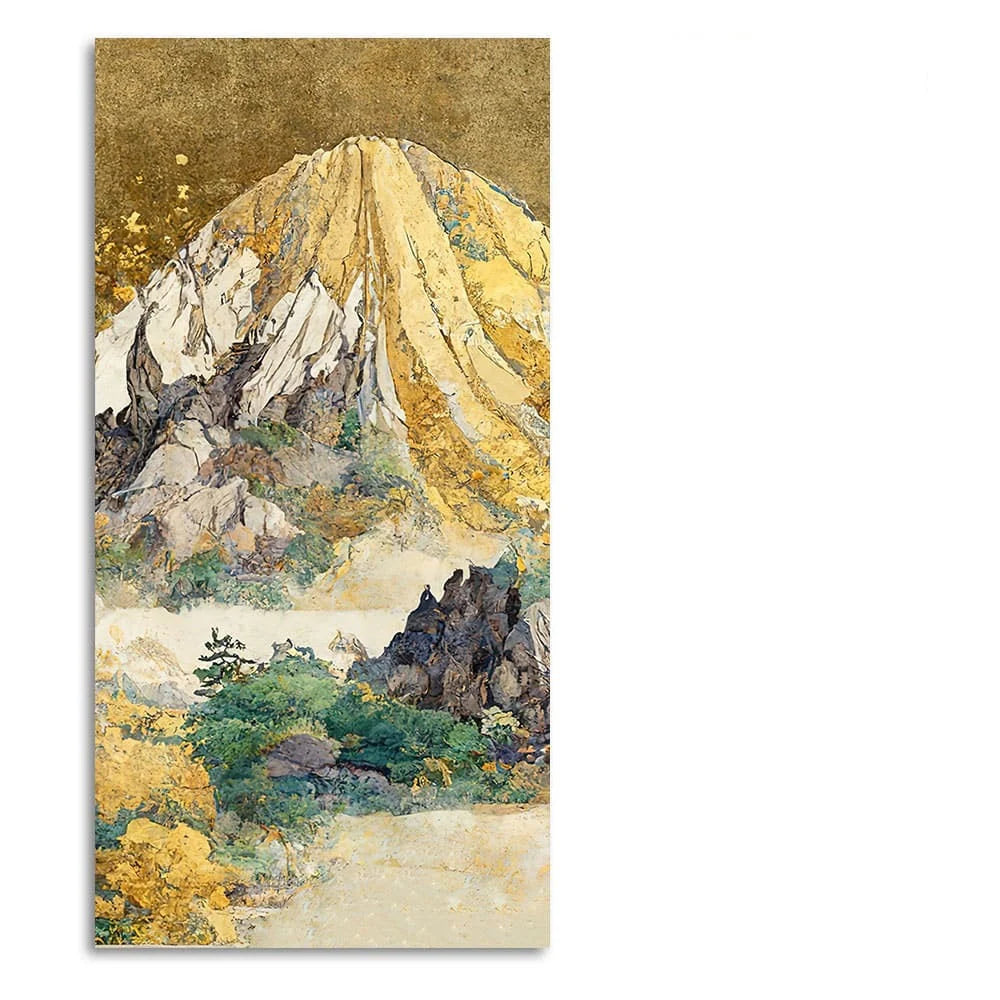 Beautiful Mountain Scenery Canvas Wall Painting DECORMANTRA