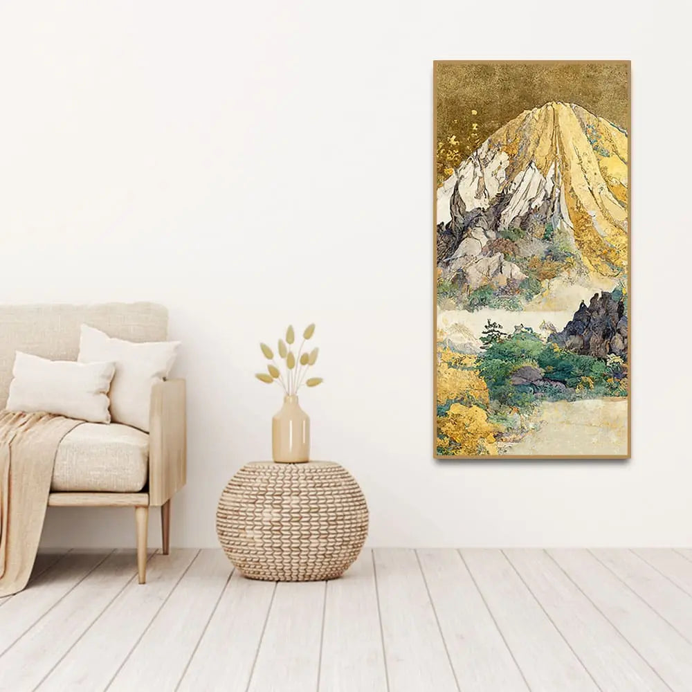 Beautiful Mountain Scenery Canvas Wall Painting DECORMANTRA