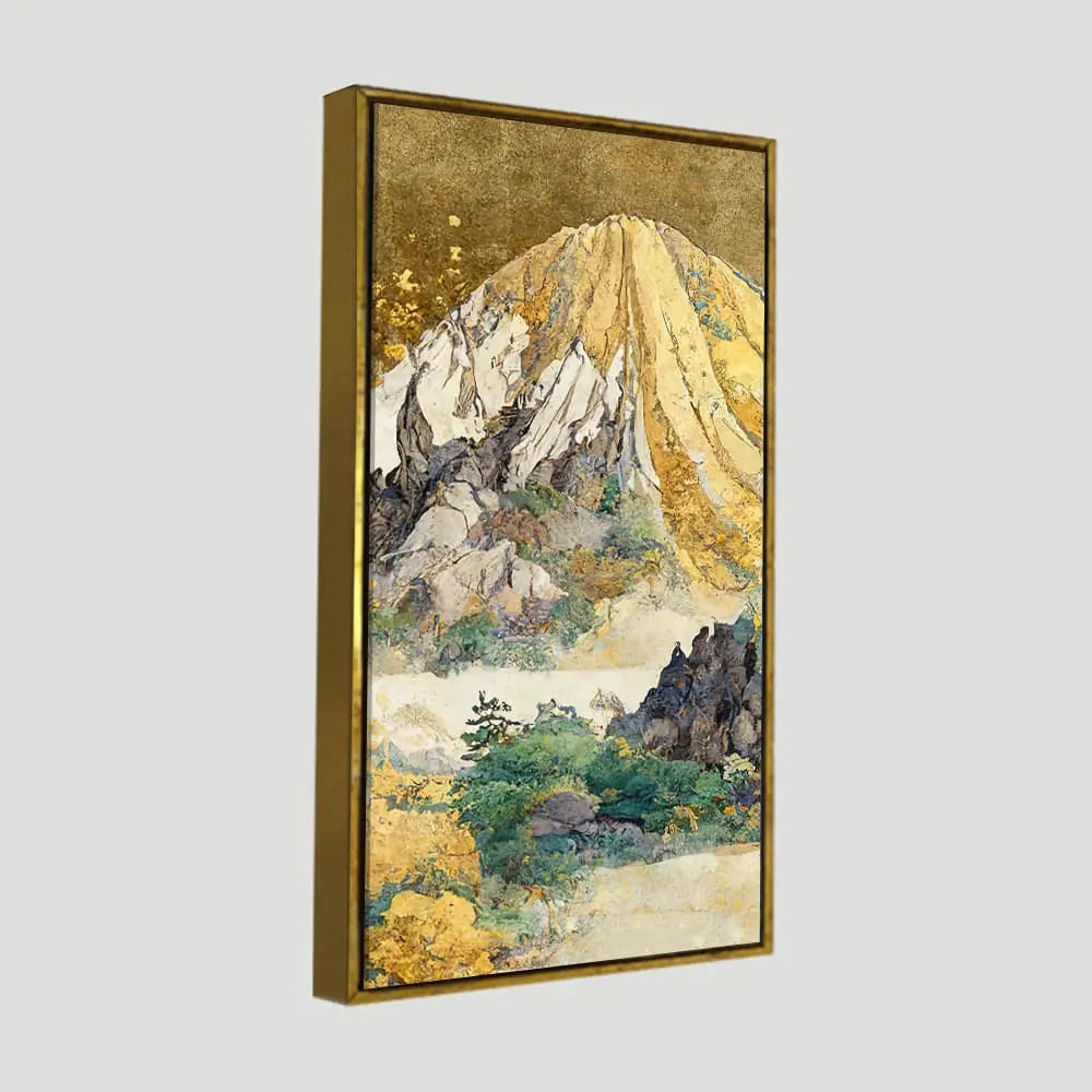 Beautiful Mountain Scenery Canvas Wall Painting DECORMANTRA
