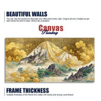 Beautiful Mountain Scenery Premium Canvas Wall Painting DECORMANTRA