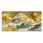 Beautiful Mountain Scenery Premium Canvas Wall Painting DECORMANTRA