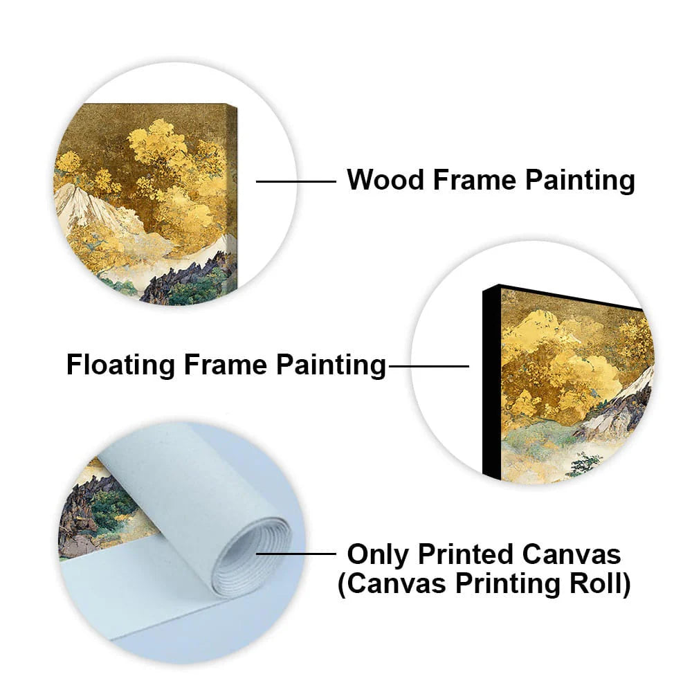 Beautiful Mountain Scenery Premium Canvas Wall Painting DECORMANTRA