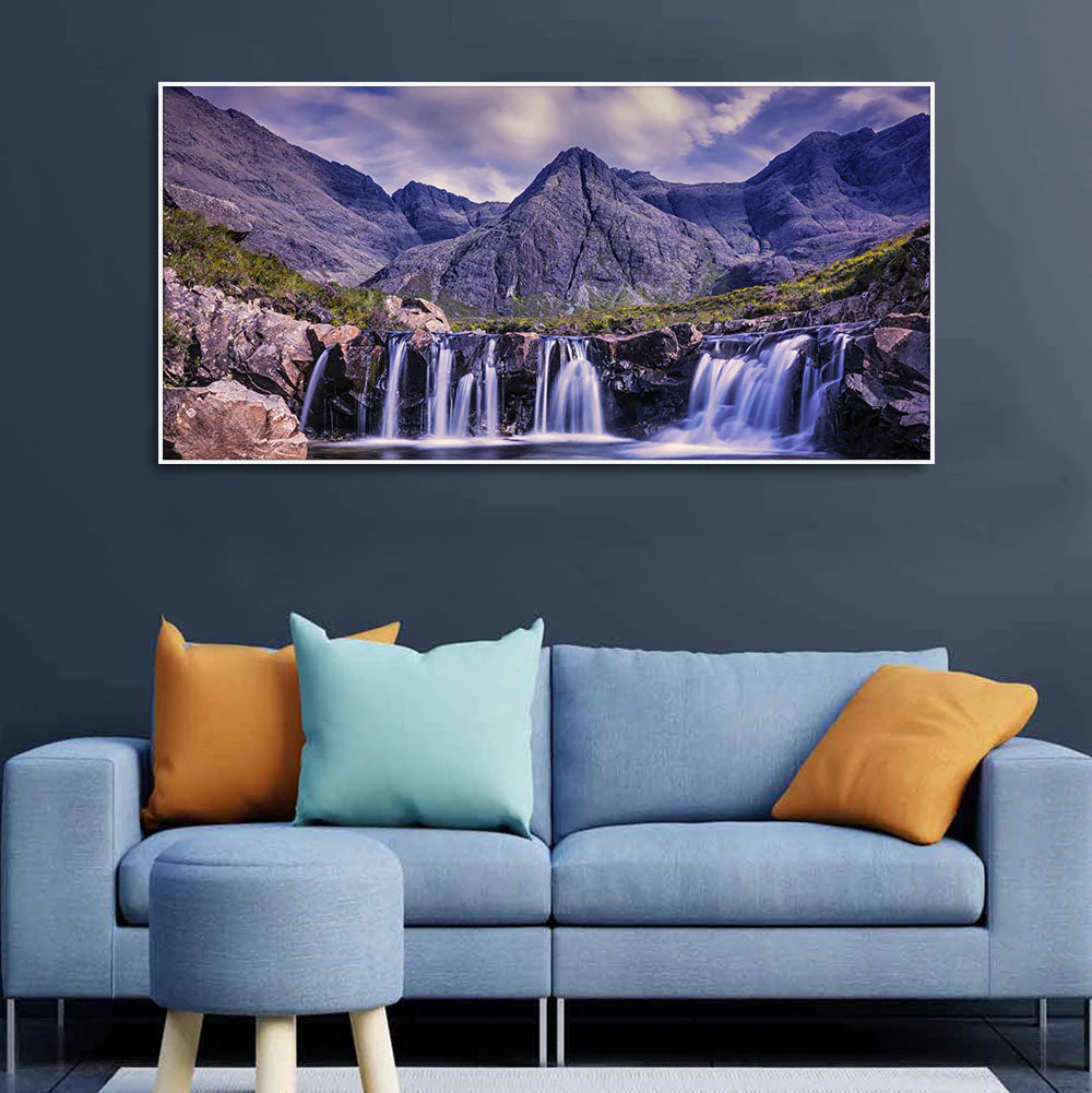 Beautiful Nature Scenery Premium Canvas Wall Painting DECORMANTRA