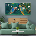 Beautiful Pair of Peacock Canvas Wall Painting Decor Mantra