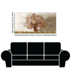 Beautiful Red and Yellow Leaf Tree Canvas Wall Painting DECORMANTRA