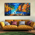 Beautiful Scenery of Couple Dating Canvas Wall Painting DECORMANTRA