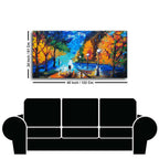 Beautiful Scenery of Couple Dating Canvas Wall Painting DECORMANTRA