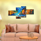 Beautiful Scenery of Couple Dating Canvas Wall Painting DECORMANTRA