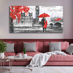 Beautiful Scenery of Couple Dating Canvas Wall Painting DECORMANTRA
