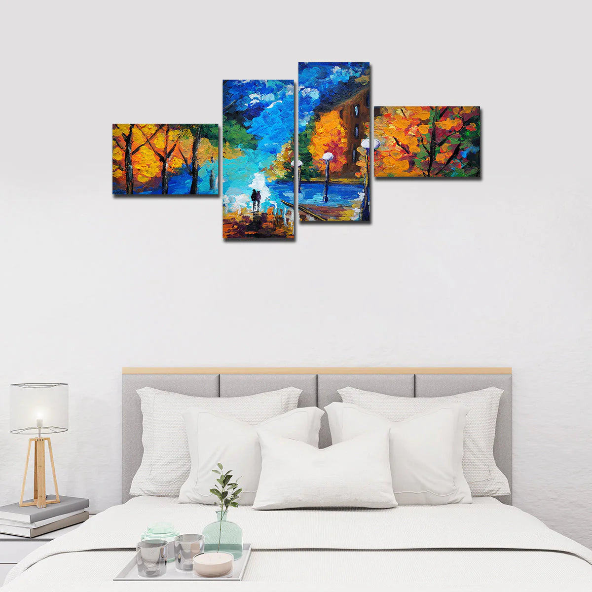 Beautiful Scenery of Couple Dating Canvas Wall Painting DECORMANTRA