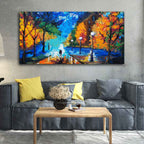 Beautiful Scenery of Couple Dating Canvas Wall Painting DECORMANTRA