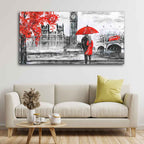 Beautiful Scenery of Couple Dating Canvas Wall Painting DECORMANTRA