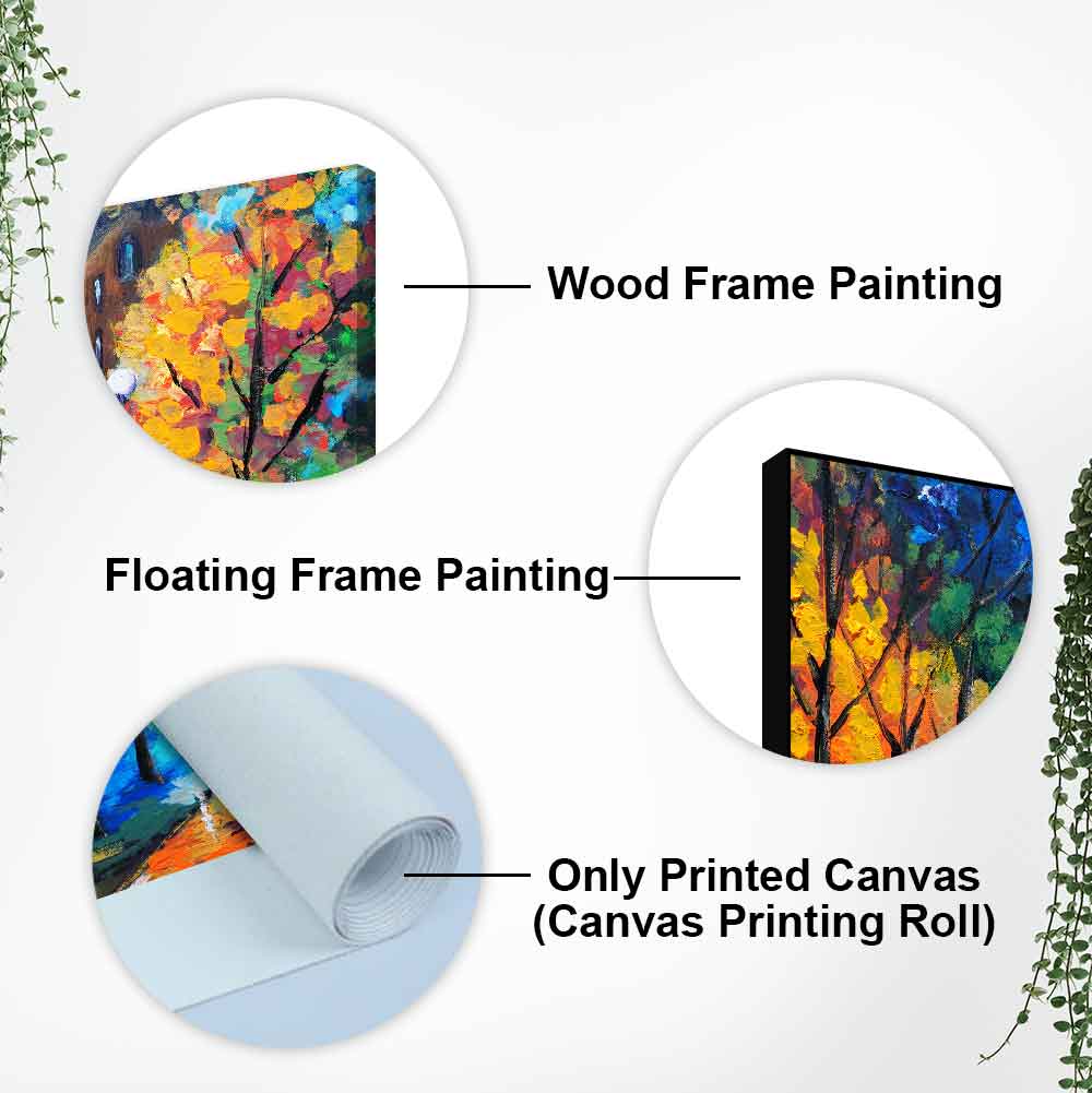 Beautiful Scenery of Couple Dating Canvas Wall Painting DECORMANTRA