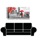 Beautiful Scenery of Couple Dating Canvas Wall Painting DECORMANTRA