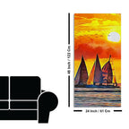 Beautiful Seascape with Sunset Wall Painting DECORMANTRA