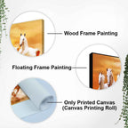 Beautiful Seven Running Horses Canvas Big Wall Painting DECORMANTRA