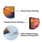Beautiful Ship in the Ocean Abstract Scenery Canvas Wall Painting DECORMANTRA
