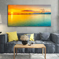 Beautiful Sunset Horizon Canvas wall Painting DECORMANTRA