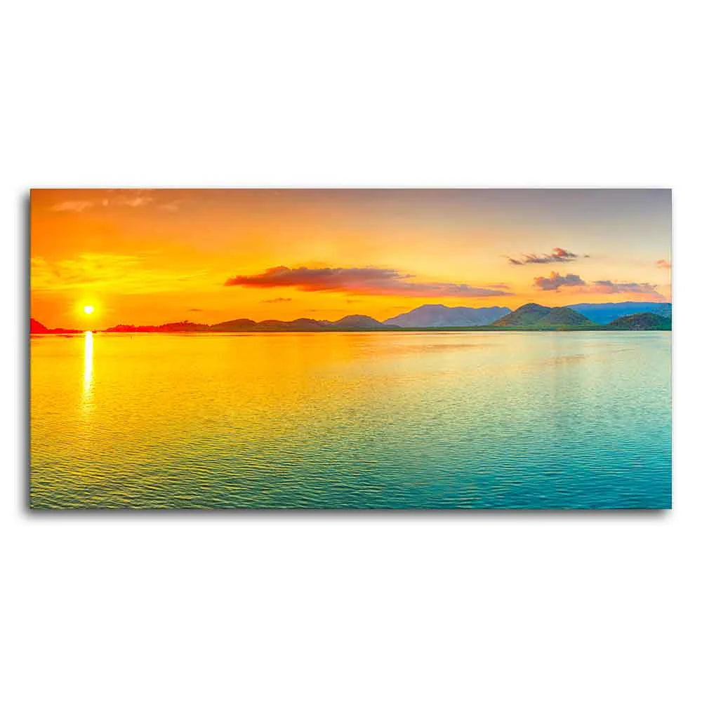 Beautiful Sunset Horizon Canvas wall Painting DECORMANTRA