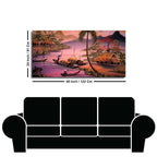 Beautiful Sunset Scenery Canvas Wall Painting DECORMANTRA