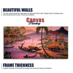 Beautiful Sunset Scenery Canvas Wall Painting DECORMANTRA