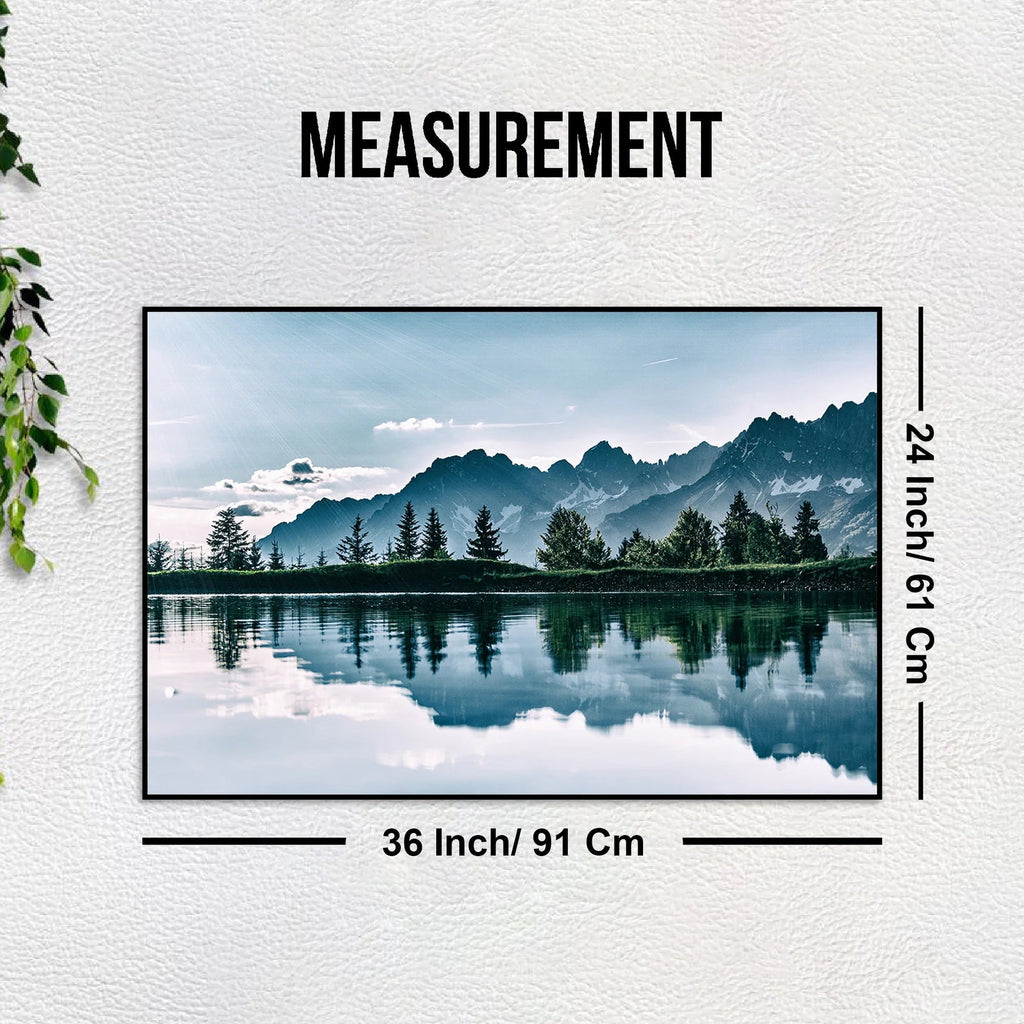 Beautiful View of Horizon Floating Canvas Wall Painting DECORMANTRA