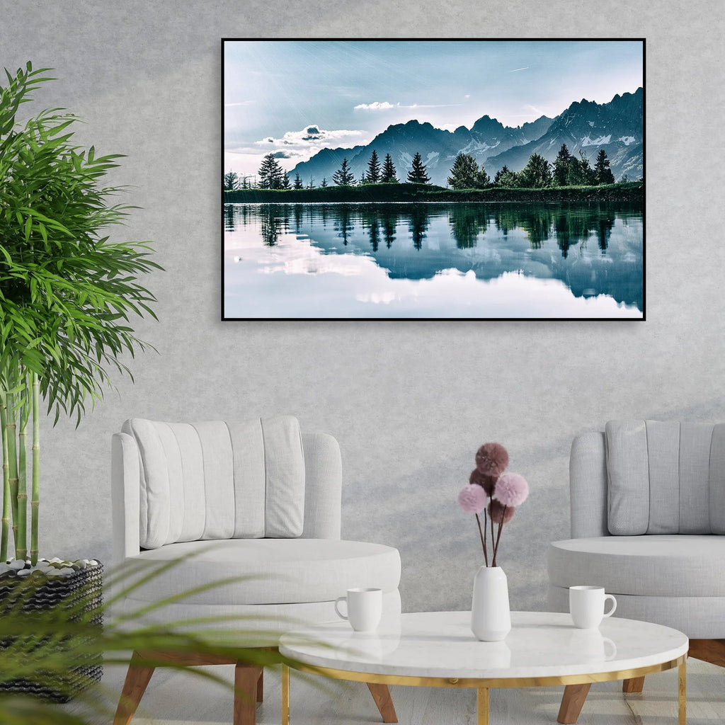 Beautiful View of Horizon Floating Canvas Wall Painting DECORMANTRA