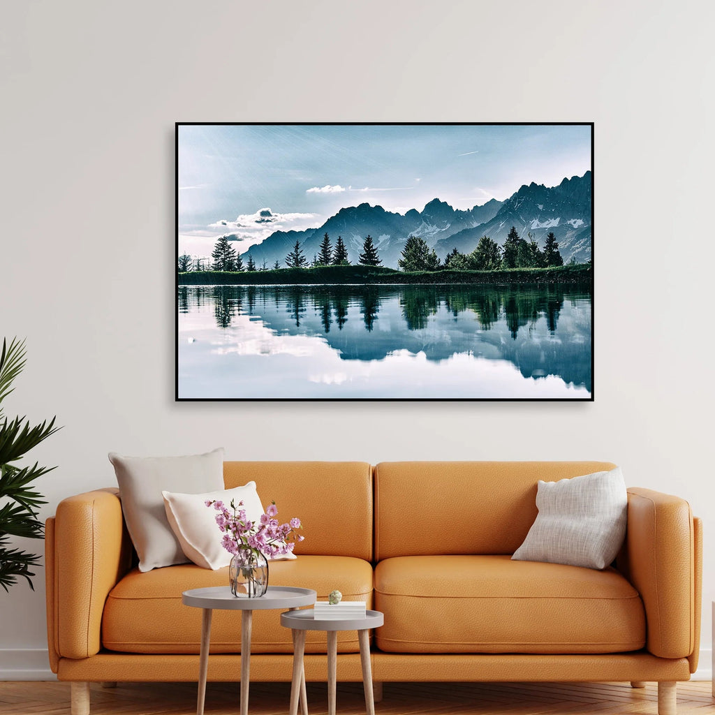Beautiful View of Horizon Floating Canvas Wall Painting DECORMANTRA