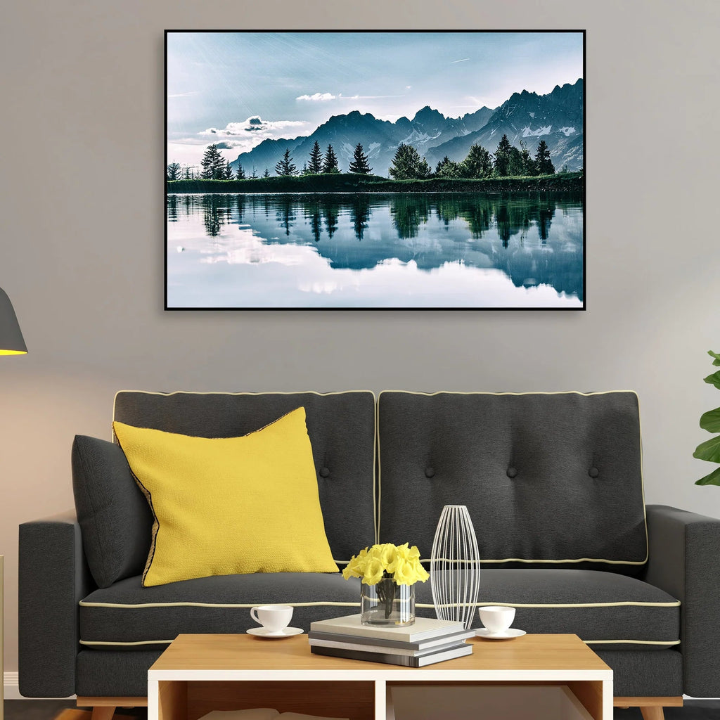 Beautiful View of Horizon Floating Canvas Wall Painting DECORMANTRA