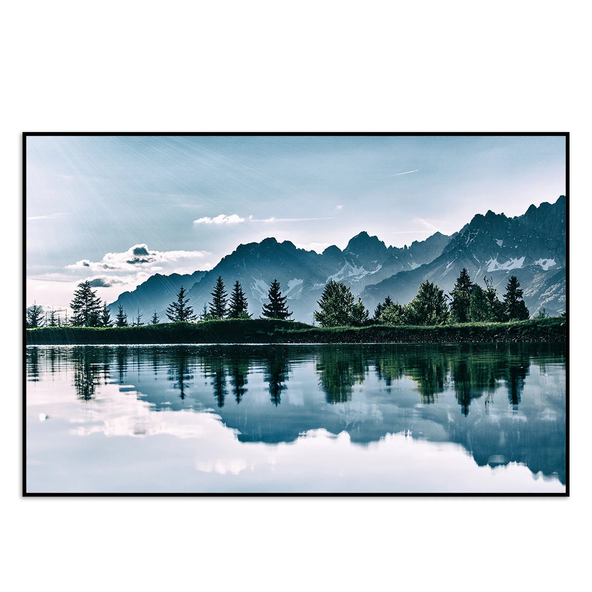 Beautiful View of Horizon Floating Canvas Wall Painting DECORMANTRA