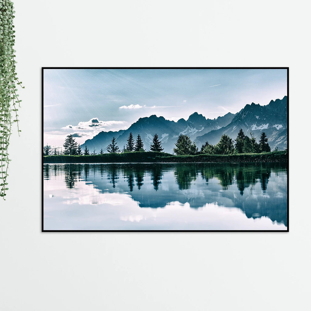 Beautiful View of Horizon Floating Canvas Wall Painting DECORMANTRA