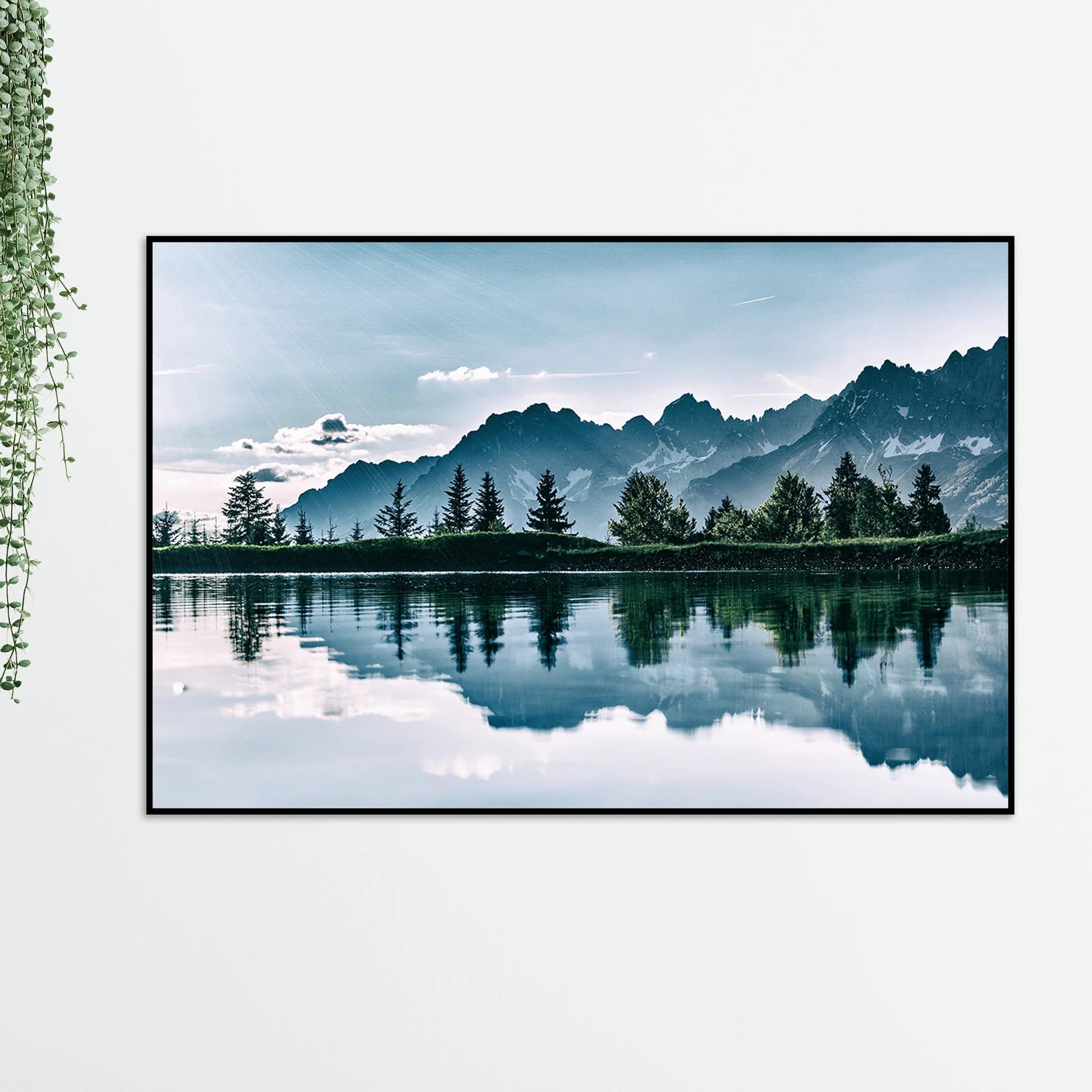 Beautiful View of Horizon Floating Canvas Wall Painting DECORMANTRA