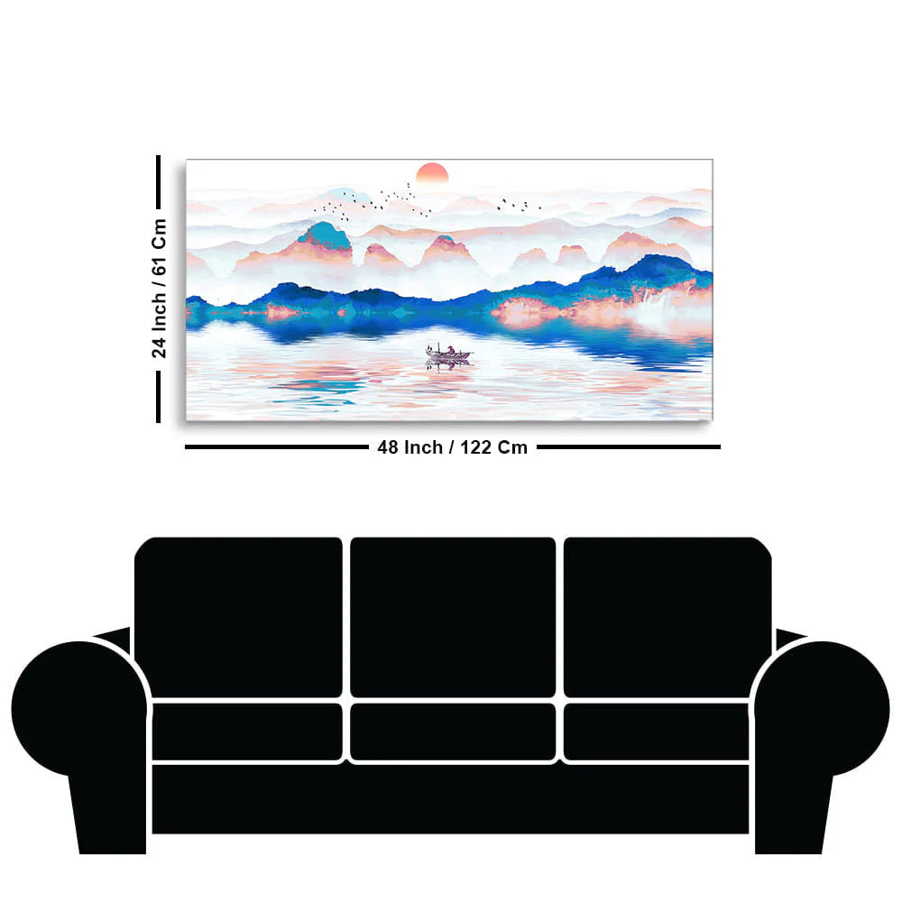 Beautiful Zen Life Scenery Canvas Wall Painting DECORMANTRA