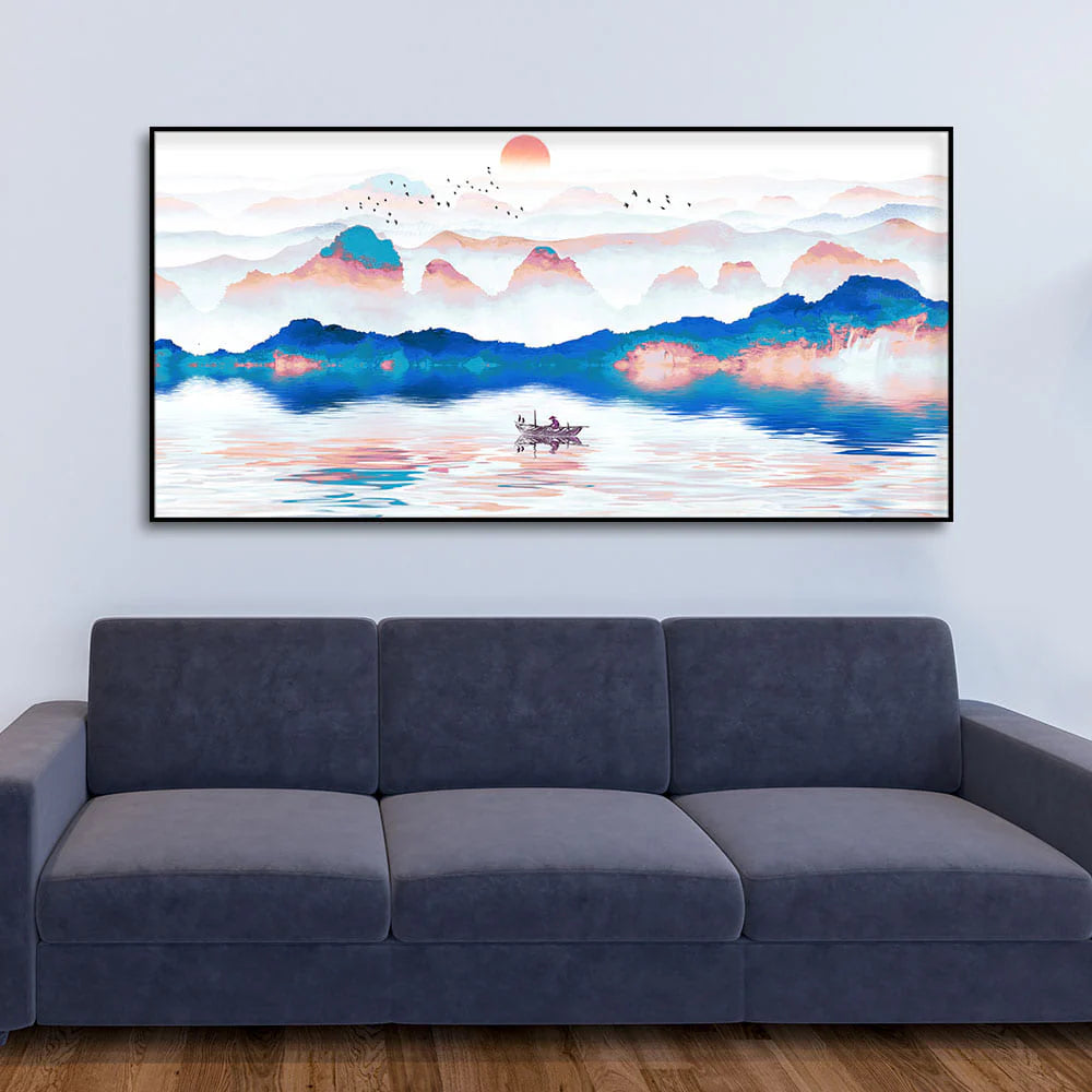 Beautiful Zen Life Scenery Canvas Wall Painting DECORMANTRA