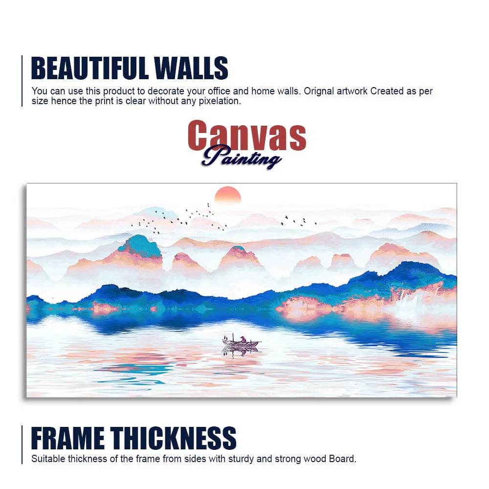 Beautiful Zen Life Scenery Canvas Wall Painting DECORMANTRA