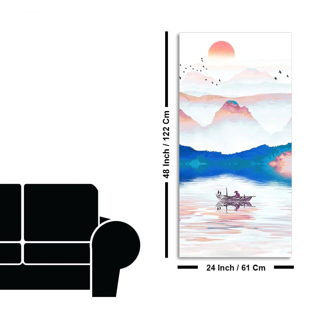 Beautiful Zen Life Scenery Premium Canvas Wall Painting DECORMANTRA