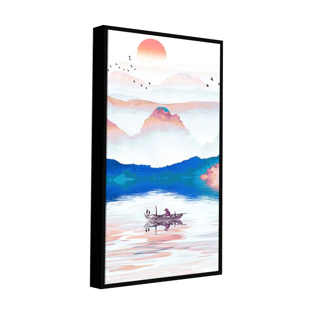 Beautiful Zen Life Scenery Premium Canvas Wall Painting DECORMANTRA