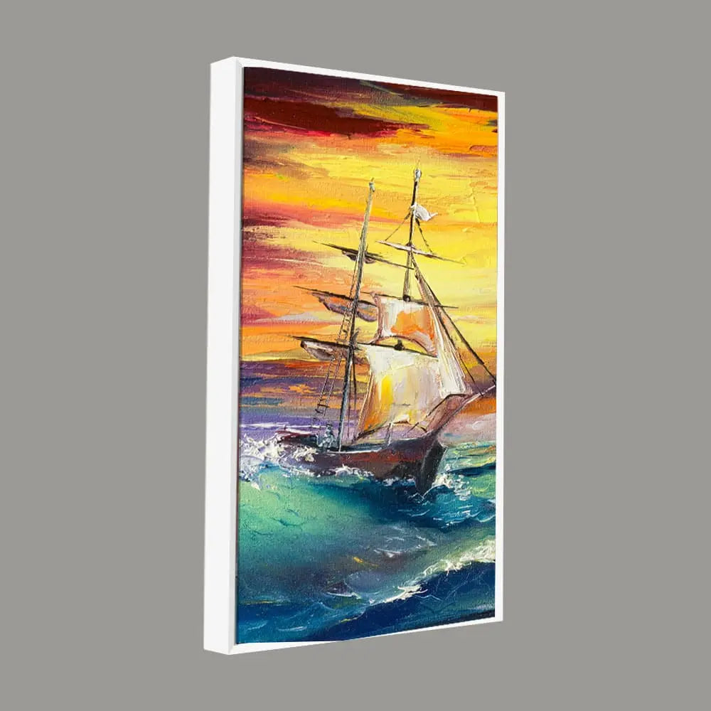 Big Panoramic Sailing Ship Canvas Wall Painting DECORMANTRA