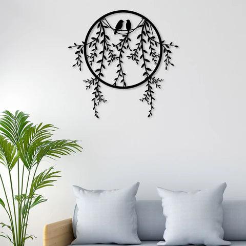 Bird Sitting Metal Wall Art - Decor Mantra 
