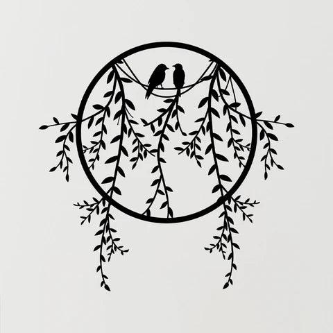 Bird Sitting Metal Wall Art - Decor Mantra 