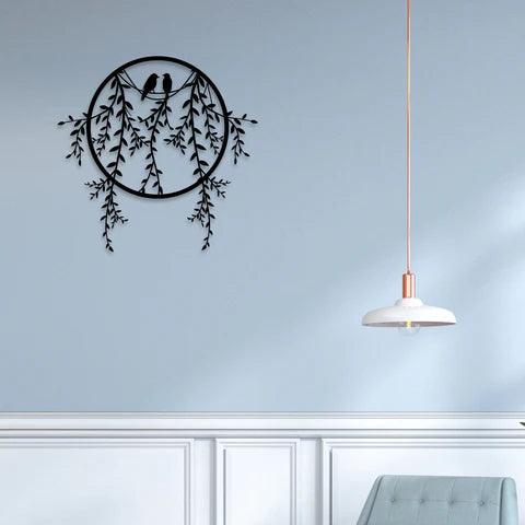 Bird Sitting Metal Wall Art - Decor Mantra 