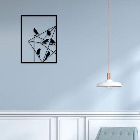 Bird Talking Metal Wall Art - Decor Mantra 