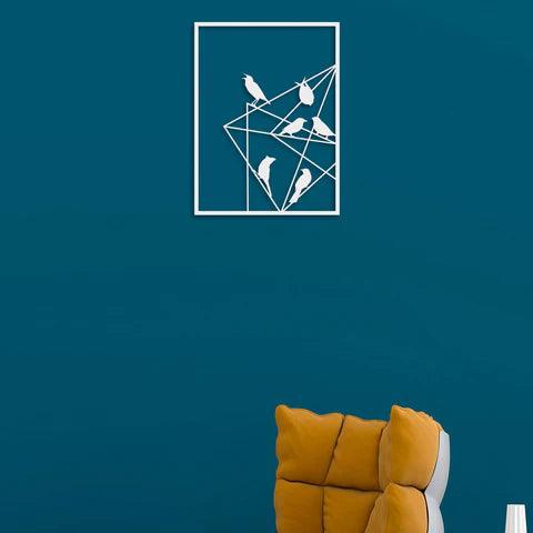 Bird Talking Metal Wall Art - Decor Mantra 