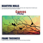 Birds on Branch Abstract Art Wall Painting Decor Mantra