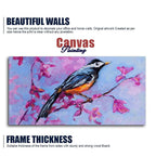Bird with Nature Abstract Design Wall Painting Decor Mantra