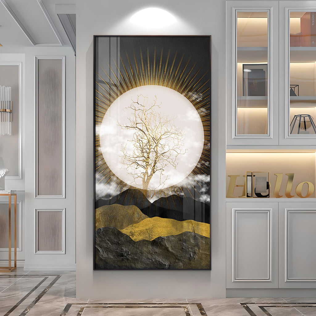 Full Moon Premium Acrylic Vertical Wall Art