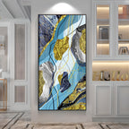 Azure Elegance Premium Acrylic Vertical Wall Art