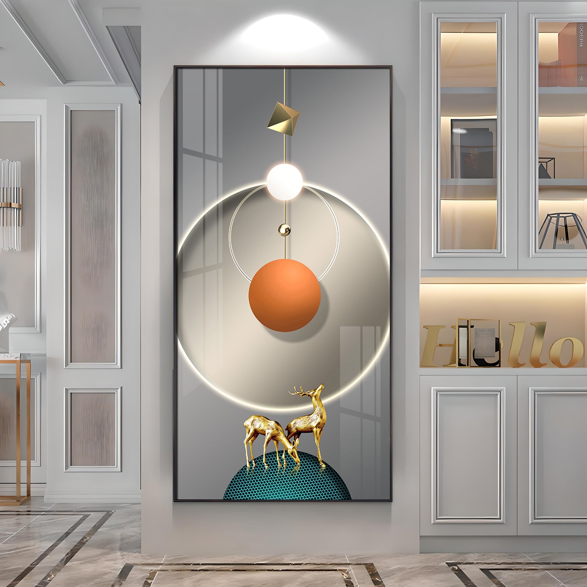 Elegant Entryway Premium Acrylic Vertical Wall Art